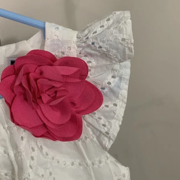 Janie and Jack EYELET DRESS Size: 2T NWOT - Picture 6 of 9